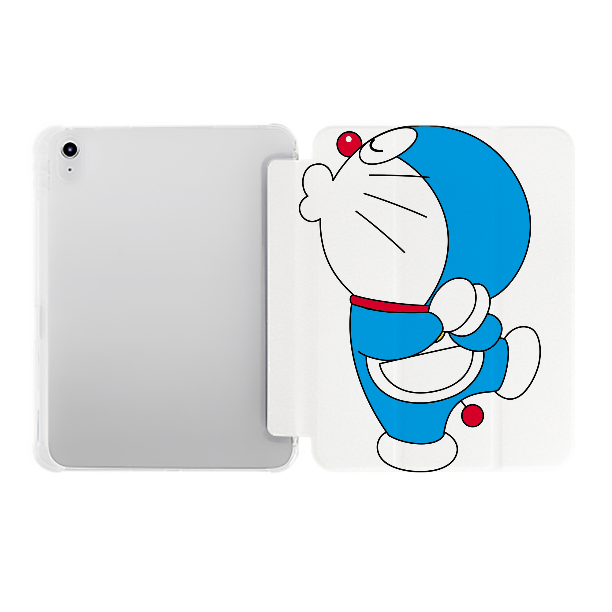 （画像用） ドラえもん Doraemon IPad ケース ペン収納付き 三つ折りスタンド PUレザー×シリコン 対応機種9.5/10.5/10.9インチ